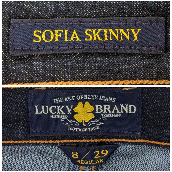 Lucky Brand Skinny Dark Wash Jeans - 8 - Picture 8 of 8